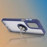 Carcasa Bizon Hybrid Ring compatibila cu Motorola Moto G55, Albastru 7 - lerato.ro