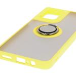 Carcasa Bizon Hybrid Ring compatibila cu Motorola Moto G55, Galben 6 - lerato.ro
