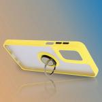 Carcasa Bizon Hybrid Ring compatibila cu Motorola Moto G55, Galben 7 - lerato.ro