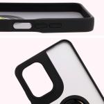 Carcasa Bizon Hybrid Ring compatibila cu Motorola Moto G05 / E15, Negru 4 - lerato.ro