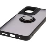 Carcasa Bizon Hybrid Ring compatibila cu Motorola Moto G05 / E15, Negru 6 - lerato.ro