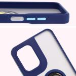 Carcasa Bizon Hybrid Ring compatibila cu Motorola Moto G05 / E15, Albastru 4 - lerato.ro