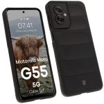 Carcasa Bizon Tur compatibila cu Motorola Moto G55 5G, Negru 3 - lerato.ro