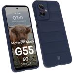 Carcasa Bizon Tur compatibila cu Motorola Moto G55 5G, Dark Blue 3 - lerato.ro