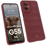 Carcasa Bizon Tur compatibila cu Motorola Moto G55 5G, Dark Purple 3 - lerato.ro