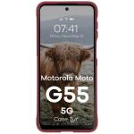 Carcasa Bizon Tur compatibila cu Motorola Moto G55 5G, Dark Purple 6 - lerato.ro