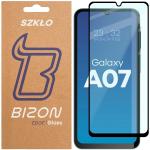 Folie sticla securizata Bizon Glass Edge 2 compatibila cu Samsung Galaxy A07 4G / 5G, Negru 2 - lerato.ro