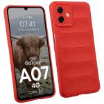 Carcasa Bizon Tur compatibila cu Samsung Galaxy A07 4G, Rosu 3 - lerato.ro