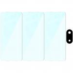 Set protectie 4in1 Bizon Glass Clear Pack, 3 folii sticla ecran + 1 folie sticla camera foto, compatibil cu Samsung Galaxy A07 4G, Transparent 7 - lerato.ro