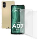Kit protectie 3 in 1 BizonMobile Clear Pack, Carcasa Bizon Salpa si 2 folii Bizon Glass Hydrogel, compatibil cu Samsung Galaxy A07 4G, Transparent 2 - lerato.ro