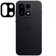 Folii protectie telefoane OnePlus, Set 2 folii sticla securizata camera foto Bizon Glass Lens compatibile cu OnePlus 15, Negru, lerato.ro