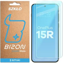 Set 2 folii sticla securizata Bizon Glass Clear Duo compatibile cu OnePlus 15R, Transparent
