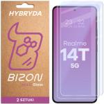 Set 2 folii sticla hibrid Bizon Glass Mule Duo compatibile cu Realme 14T 5G, Transparent 2 - lerato.ro
