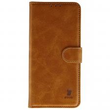 Husa flip cover Bizon Pocket compatibila cu Realme 16 Pro Plus, Maro