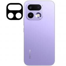 Folii protectie Realme 16 Pro, Set 2 folii sticla securizata camera foto Bizon Glass Lens compatibile cu Realme 16 Pro, Negru, lerato.ro