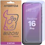 Set 2 folii sticla hibrid Bizon Hybrid Mule Duo compatibile cu Realme 16 Pro 5G, Transparent 2 - lerato.ro