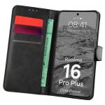 Husa flip cover Bizon Pocket compatibila cu Realme 16 Pro Plus, Negru 3 - lerato.ro