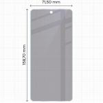 Folie sticla hibrid Bizon Glass Mule Shadow Privacy compatibila cu Realme 14T 5G, Negru 3 - lerato.ro