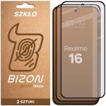 Set 2 folii sticla securizata Bizon Glass Matte Duo compatibile cu Realme 16 5G, Negru 2 - lerato.ro