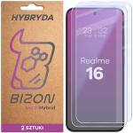 Set 2 folii sticla hibrid Bizon Hybrid Mule Duo compatibile cu Realme 16 5G, Transparent 2 - lerato.ro