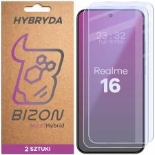 Set 2 folii sticla hibrid Bizon Hybrid Mule Duo compatibile cu Realme 16 5G, Transparent