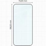 Folie sticla securizata Bizon Glass Edge compatibila cu Realme 16 Pro 5G, Negru 3 - lerato.ro