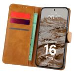 Husa flip cover Bizon Pocket compatibila cu Realme 16 Pro, Maro 3 - lerato.ro