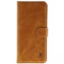 Husa flip cover Bizon Pocket compatibila cu Realme 16 Pro, Maro
