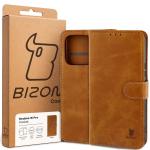 Husa flip cover Bizon Pocket compatibila cu Realme 16 Pro, Maro 7 - lerato.ro