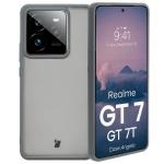 Carcasa Bizon Angelo compatibila cu Realme GT 7 / 7T, Transparent / Gri 3 - lerato.ro