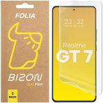 Set 2 folii protectie Bizon Glass Film Sun compatibile cu Realme GT 7, Transparent 2 - lerato.ro