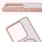 Carcasa Bizon MatteO cu MagSafe compatibila cu Realme GT 7 / 7T, Roz 5 - lerato.ro