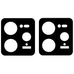 Set 2 folii sticla securizata camera foto Bizon Glass Lens compatibile cu Realme GT 7 Pro, Negru 4 - lerato.ro