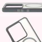 Carcasa Bizon MatteO cu MagSafe compatibila cu Realme GT 7 / 7T, Gri 5 - lerato.ro