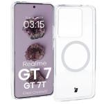 Carcasa Bizon CrystalO cu MagSafe compatibila cu Realme GT  7 / 7T, Transparent 3 - lerato.ro