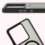 Carcasa Bizon MatteO cu MagSafe compatibila cu Realme GT 7 / 7T, Negru 5 - lerato.ro