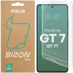 Set 2 folii protectie Bizon Glass Hydrogel compatibile cu Realme GT 7 / 7T, Transparent 2 - lerato.ro