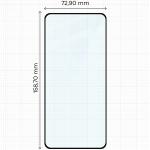 Folie sticla securizata Bizon Glass Edge 2 compatibila cu Realme GT 7 / GT 7T, Negru 3 - lerato.ro
