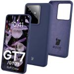 Carcasa Bizon Soft compatibila cu Realme GT 7 / 7T, Dark Blue 3 - lerato.ro