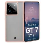 Carcasa Bizon Angelo compatibila cu Realme GT 7 / 7T, Transparent / Roz 3 - lerato.ro