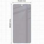 Folie sticla hibrid Bizon Glass Mule Shadow Privacy compatibila cu Realme GT 7T, Negru 3 - lerato.ro