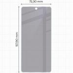 Folie sticla hibrid Bizon Glass Mule Shadow Privacy compatibila cu Realme GT 7, Negru 3 - lerato.ro