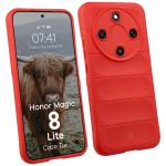 Carcasa Bizon Tur compatibila cu Honor Magic 8 Lite, Rosu 3 - lerato.ro