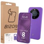 Carcasa Bizon Soft compatibila cu Honor Magic 8 Lite, Mov 8 - lerato.ro