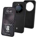 Carcasa Bizon Soft compatibila cu Honor Magic 8 Lite, Negru 3 - lerato.ro