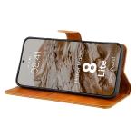 Husa flip cover Bizon Pocket compatibila cu Honor Magic 8 Lite, Maro 6 - lerato.ro