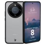 Carcasa Bizon Angelo compatibila cu Honor Magic 8 Lite, Transparent / Negru 3 - lerato.ro