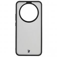 Huse si carcase Honor, Carcasa Bizon Angelo compatibila cu Honor Magic 8 Lite, Transparent / Negru, lerato.ro
