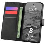 Husa flip cover Bizon Pocket compatibila cu Honor Magic 8 Lite, Negru 3 - lerato.ro