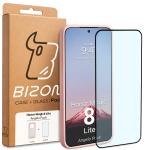 Kit protectie 2 in 1 BizonMobile, Carcasa Bizon Angelo si Folie sticla securizata Bizon Glass Edge, compatibil cu Honor Magic 8 Lite, Roz 9 - lerato.ro